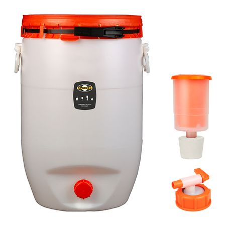 Mostfass rund 120 Ltr. mit Auslaufhahn und Gärspund