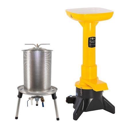 Obstpresse Hydropresse Edelstahl 40L inkl. Obsthäcksler
