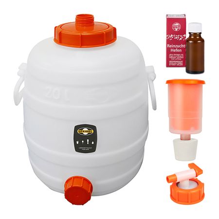 Mostfass Einsteiger Komplett Set rund 20 ltr.