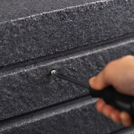 Florantia Regentonne Quadrum anthrazit 320 Liter Kindersicherung 