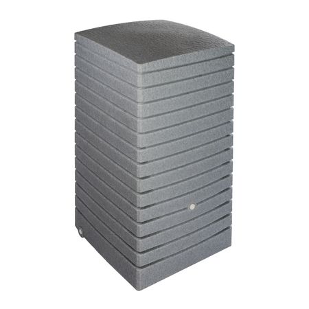 Florantia Regentonne Quadrum grau 320 Liter Seite oben