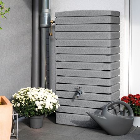 Florantia Regentonne Catania grau 210 Liter Anwendung