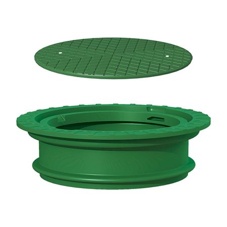 Spar-Set Schacht VS 20 mit Schachtabdeckung grün
