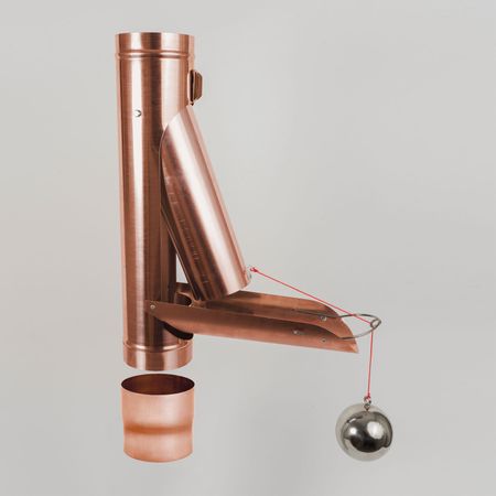 Regenwasserklappe automatisch Kupfer DN 76 - 120 mit Adapter