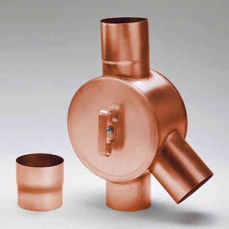 Wasserverteiler Wasserweiche Kupfer DN 76 - 120 mit Adapter