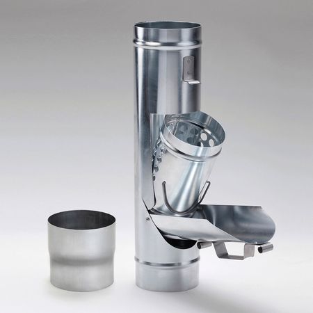 Laubsammler Fallrohrfilter Zink mit Laubfangkorb DN 76 - 120