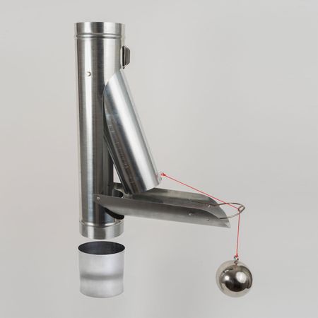 Regenwasserklappe automatisch Zink DN 76 - 120 mit Adapter