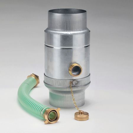 Regensammler Zink mit Anschluss für Fallrohr DN 60 - 120