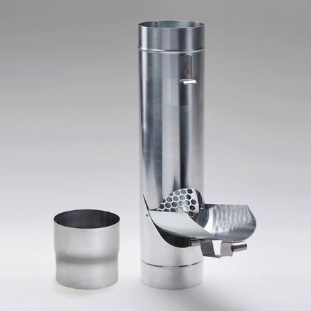 Regenwasserklappe mit Sieb Zink DN 76 - 120 mit Adapter