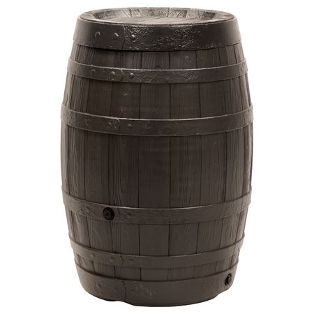 Regentonne Bordeaux braun 430 Liter ohne Zubehör freigestellt
