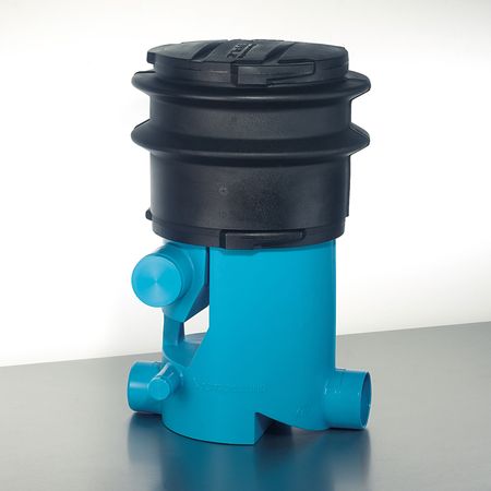 Regenwasserfilter VF 1 extern DN 100 Edelstahl mit Teleskopv.