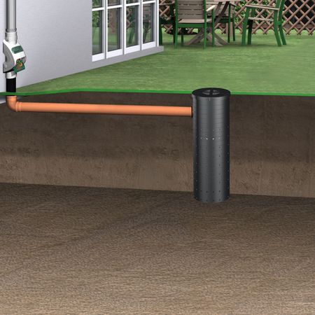 Versickerungsschacht 140 Liter mit Rainus Einbau