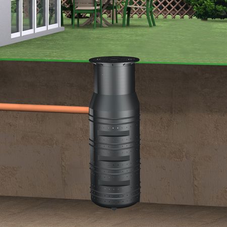 Versickerungsschacht 950 Liter Einbau