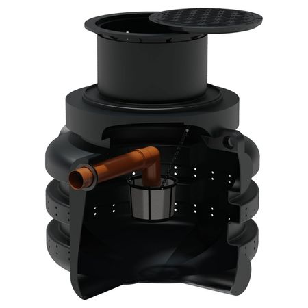Versickerungsschacht 1000 Liter mit Korbfilter