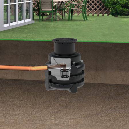 Versickerungsschacht 1000 Liter mit Korbfilter Einbau