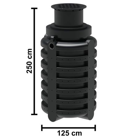 Versickerungsschacht 2000 Liter Abmessungen