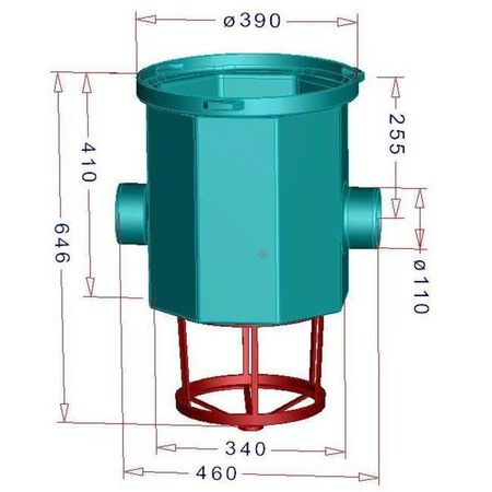 Regenwasserfilter Simplexfilter SPF Abmessungen