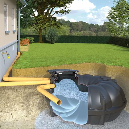 Zisterne NEO 3000 Liter SOLO Einbau