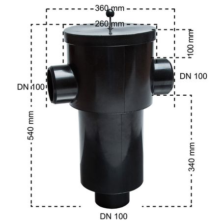 Regenwasserfilter Gartenfilter S Abmessungen