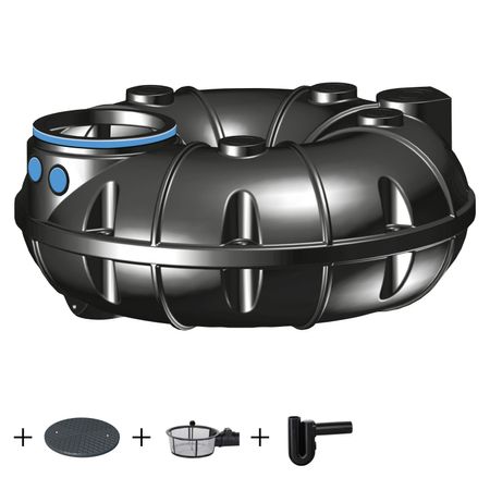 Kunststoffzisterne NEO 1500 Liter ECO inkl. Korbfilter u.v.m.
