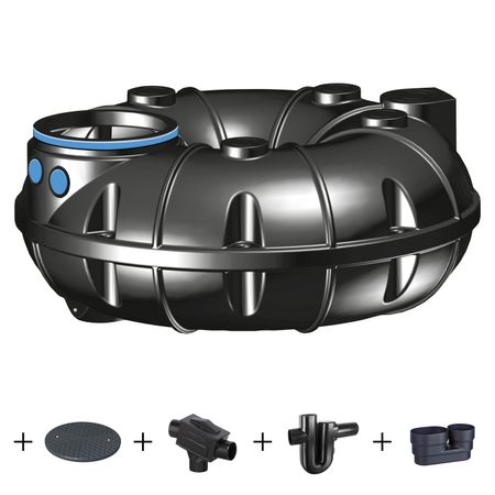 Kunststoffzisterne NEO 1500 Liter - PROFI - Komplettanlage 