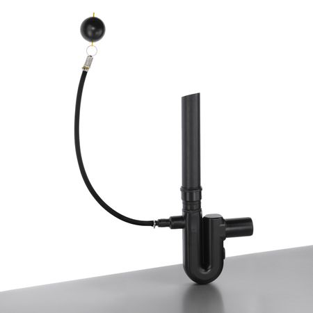 Retentionsdrossel 1" mit Notüberlauf u. Siphon 0,07 - 0,45 l/s