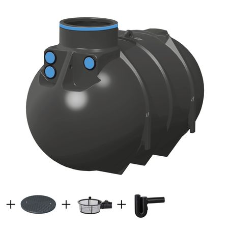 Erdtank 2600 Liter ECO inkl. Deckel und Zubehör