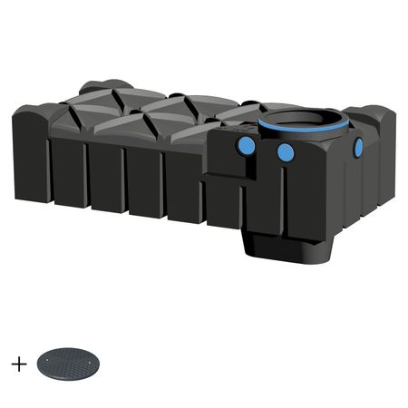 Flachtank 1500 Liter BASIC inkl. Deckel TopCover 
