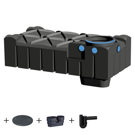 Flachtank 1500 Liter STANDARD inkl. Zubehör