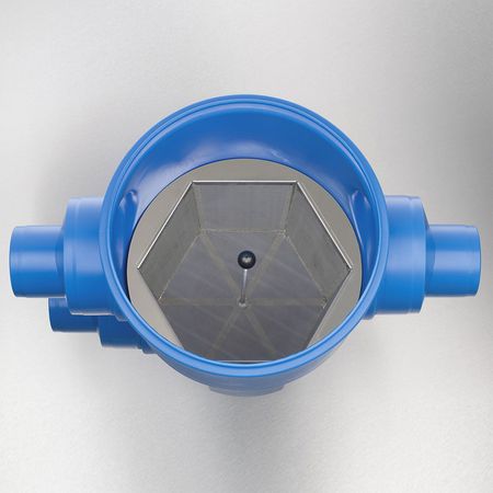 Regenwasserfilter Retentions- und Versickerungsfilter XL DN 125 / DN 200 Abgang seitlich Filtereinsatz