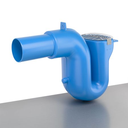 Überlaufsiphon DN 200 mit Nagetiersperre Edelstahl