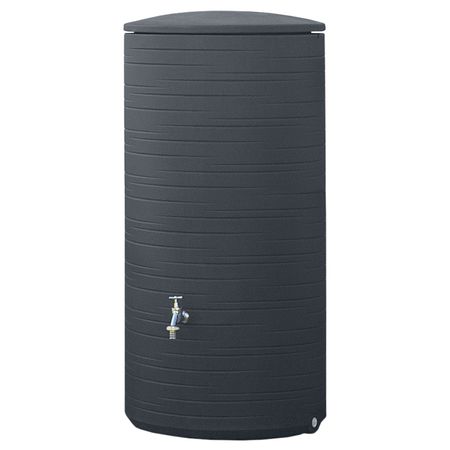 Regentonne anthrazit NOVARA 280 Liter ohne Zubehör freigestellt