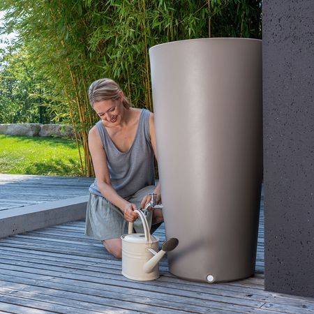 Regentonne taupe RAINBOWL 210 liter