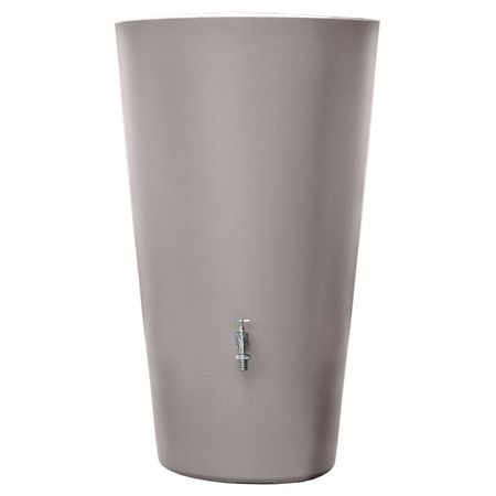 Regentonne taupe RAINBOWL 210 Liter ohne Zubehör freigestellt