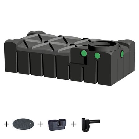 REGENTA Regenwasser Flachtank 1500 l KOMPAKT 
