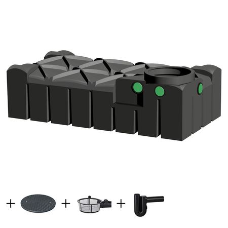 REGENTA Regenwasser Flachtank 1500 l GARTEN