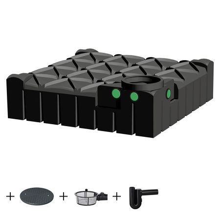 REGENTA Regenwasser Flachtank 3000 l GARTEN 