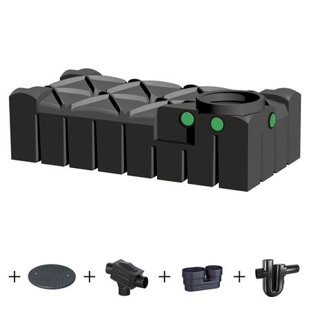 REGENTA Regenwasser Flachtank 1500 l PERFEKT 