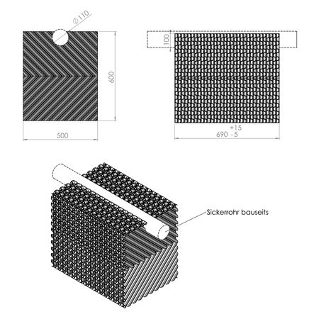 Sickerbox 210 Liter Abmessungen