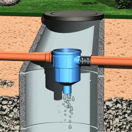Verbinder DN 100 (Rapidverbinder) für Regenwasserfilter Anwendung