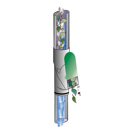 Regenwasserfilter für Fallrohre braun Funktion