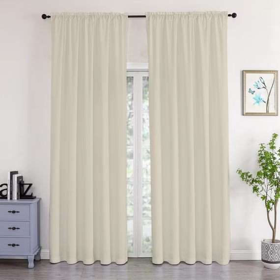 Samtvorhang mit Kräuselband 140 x 245 cm wasserabweisend