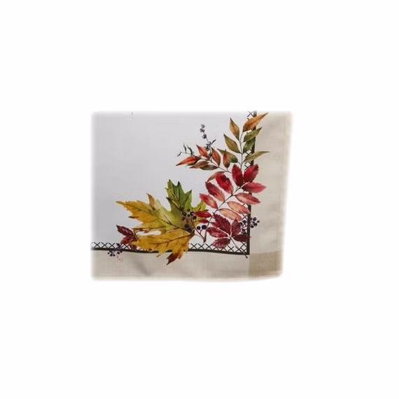 Kissenhülle 40 x 40 cm mit Motiv Herbstblätter