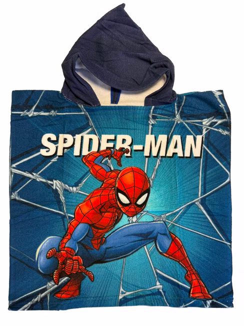 Badeponcho Kinderbademantel Spiderman