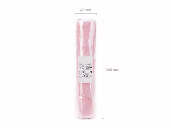 Tischläufer transparent mit rosa Blumen