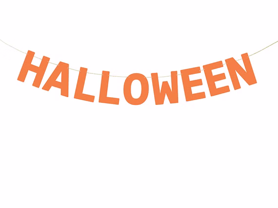 Girlande Halloween aus Papier