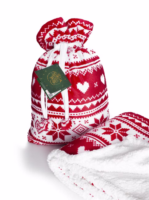 Kuscheldecke Wohndecke Geschenk im Sack