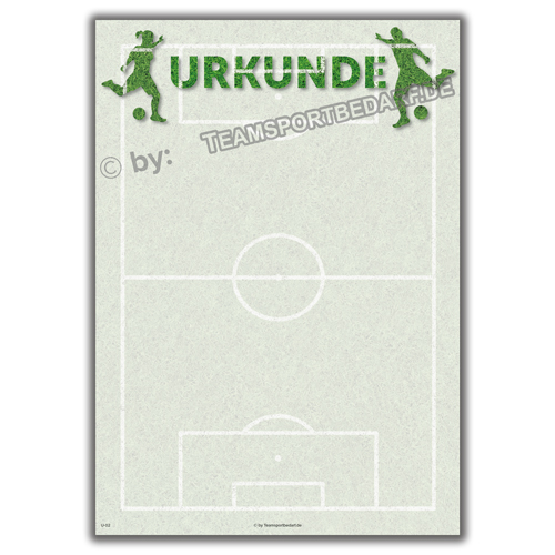 Urkunde (A4, Karton) - Fußball 2