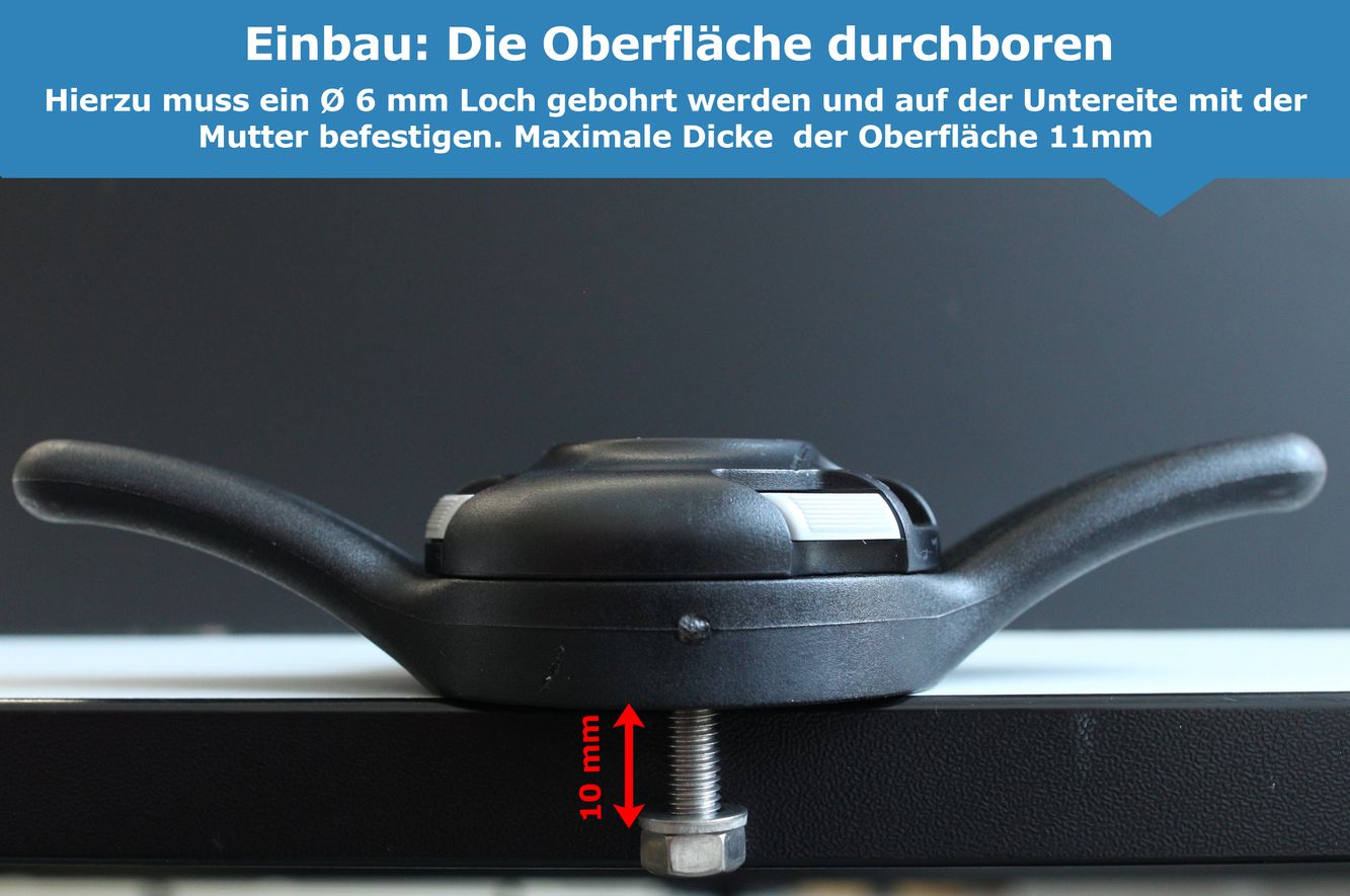 Railblaza CleatPort-Halterung mit Klampe, Montage: bohren 03-4044-11 Railblaza CleatPort-Halterung mit Klampe, Montage: bohren 03-4044-11