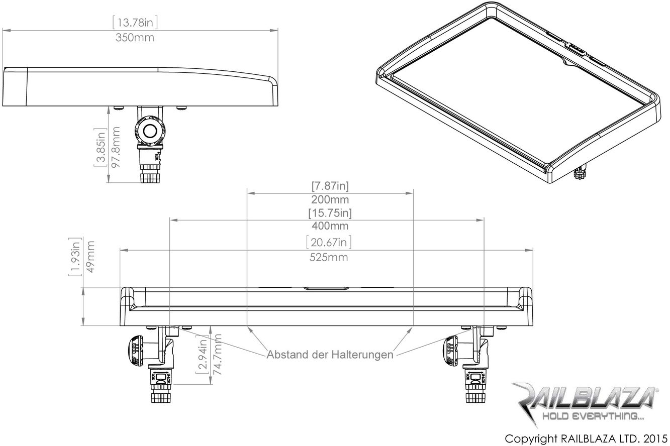 Railblaza Filet Table 2, Filetiertisch inkl. 2x Adjustable Plattform 02-4024-11 Railblaza Filet Table 2, Filetiertisch inkl. 2x Adjustable Plattform 02-4024-11